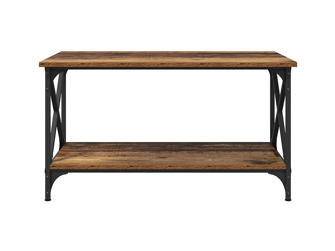 Table basse Bois ancien 80 x 45 x 45.5 cm Bois d'ingénierie