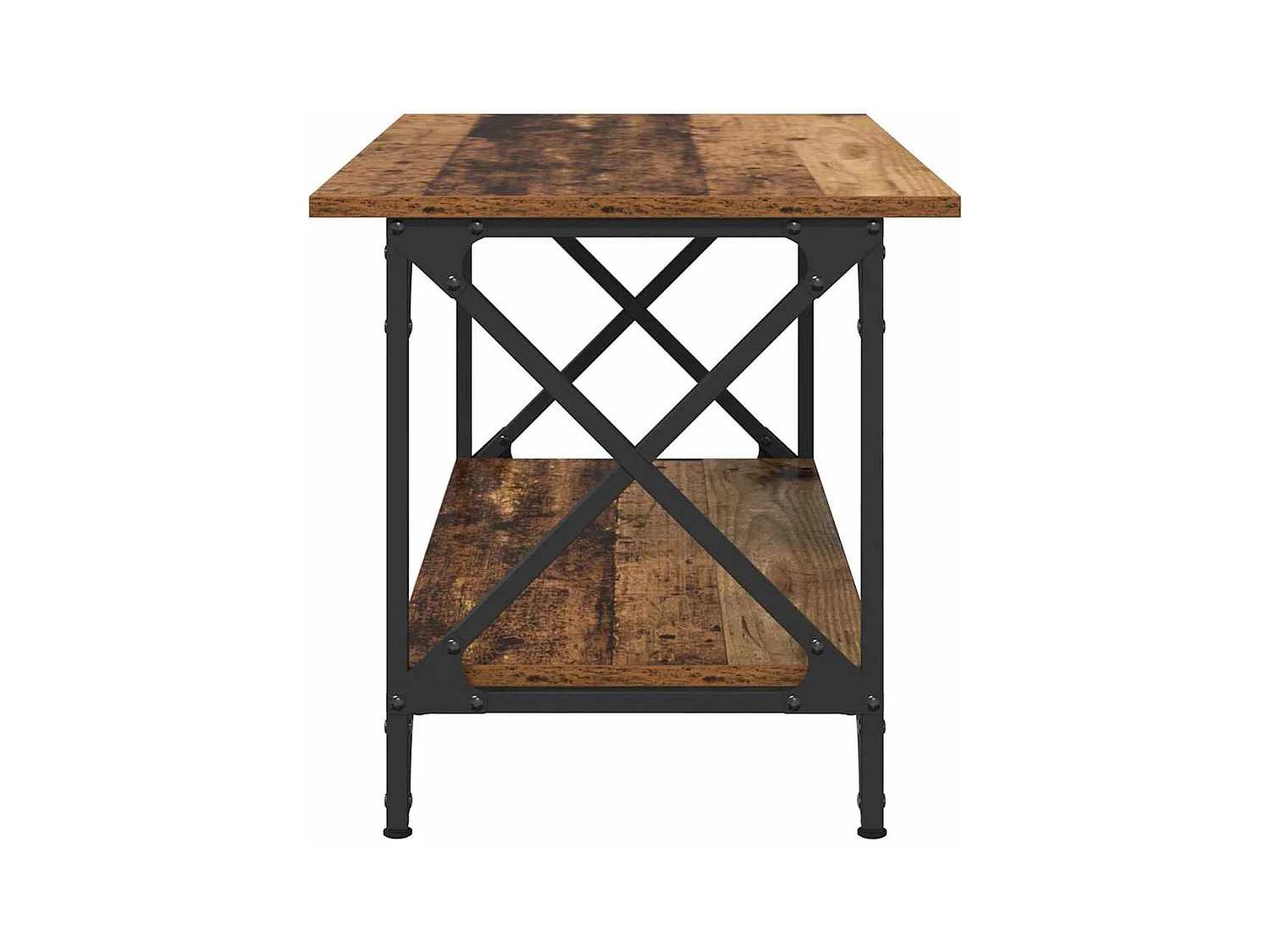 Table basse Bois ancien 80 x 45 x 45.5 cm Bois d'ingénierie