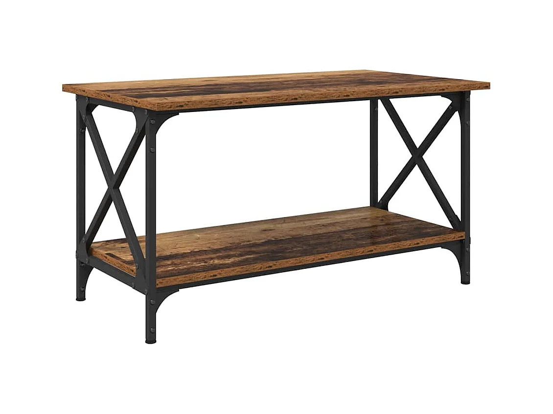 Table basse Bois ancien 80 x 45 x 45.5 cm Bois d'ingénierie