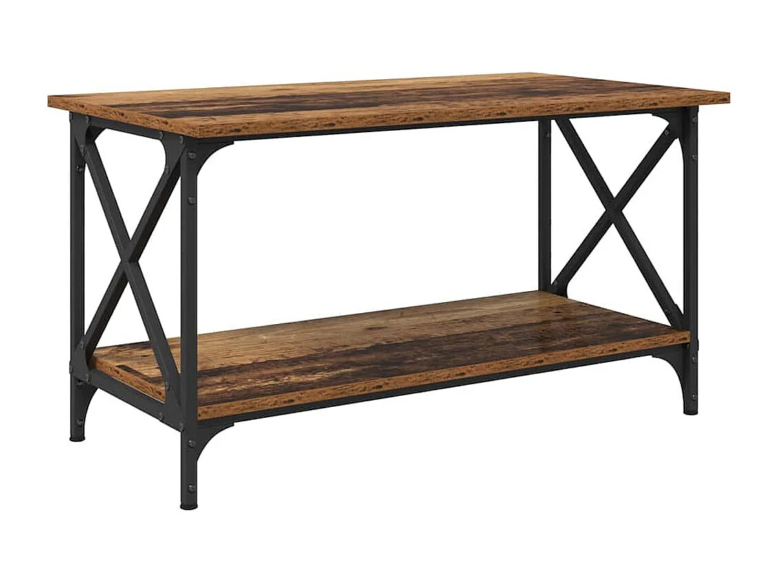 Table basse Bois ancien 80 x 45 x 45.5 cm Bois d'ingénierie