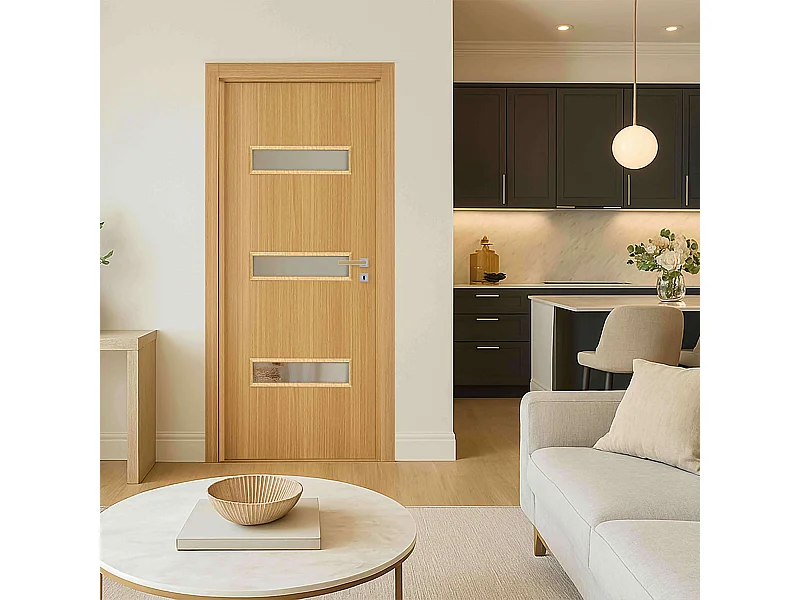 Bloc porte pose fin de chantier April , H.204 x l.83 cm