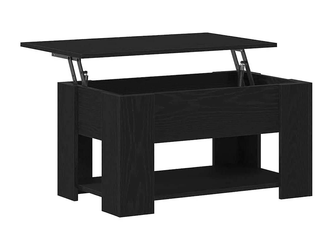 Mesa de centro Carvalho preto 79 x 49 x 41 cm