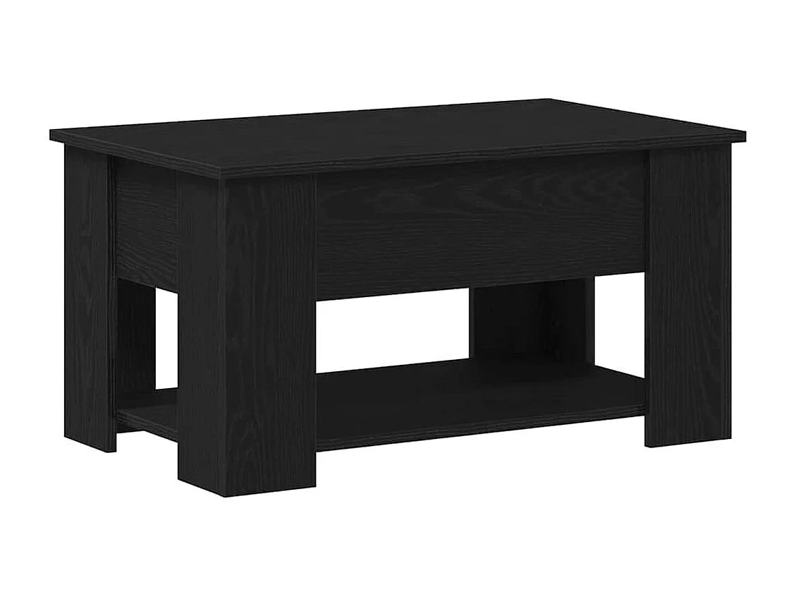 Mesa de centro Carvalho preto 79 x 49 x 41 cm