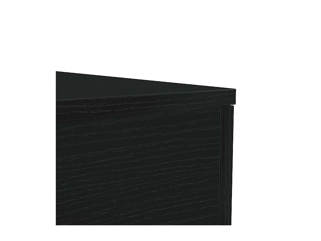 Table basse avec lumières LED chêne noir 50x50x40 cm