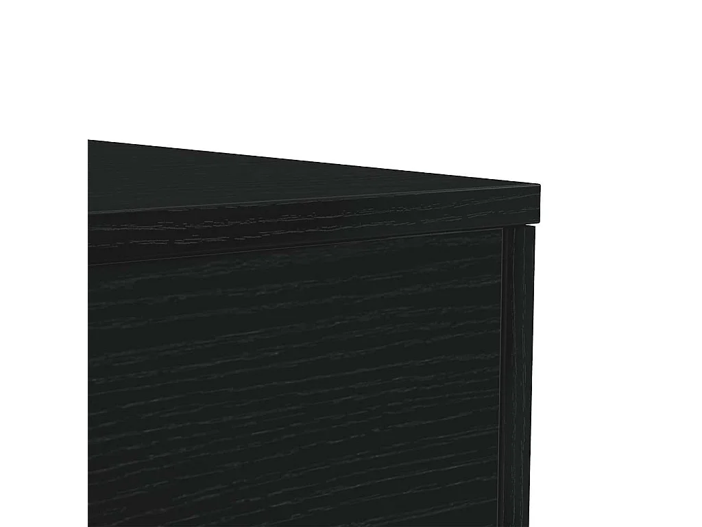 Table basse avec lumières LED chêne noir 50x50x40 cm