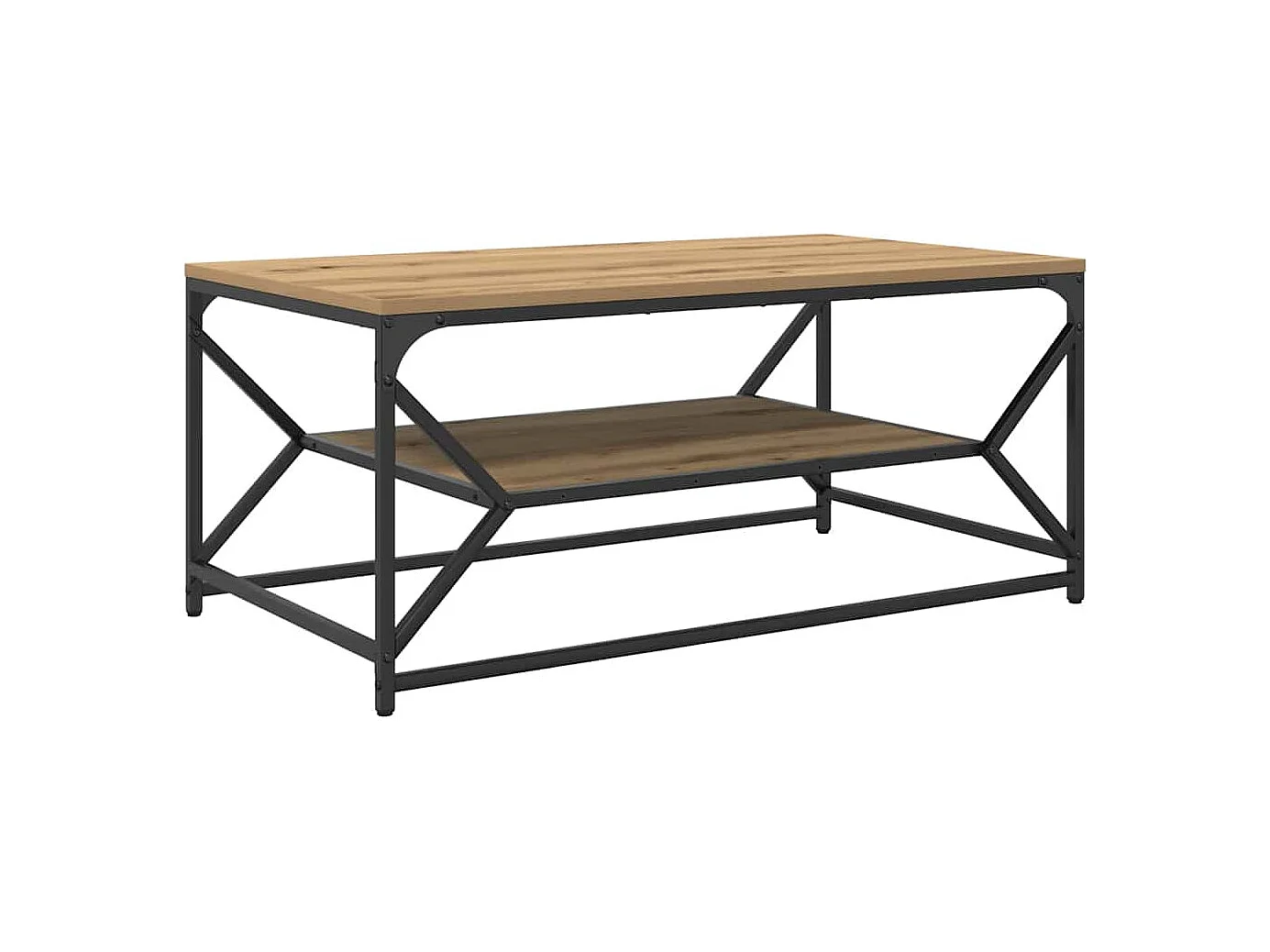 Table basse chêne artisanal 90 x 50 x 40 cm