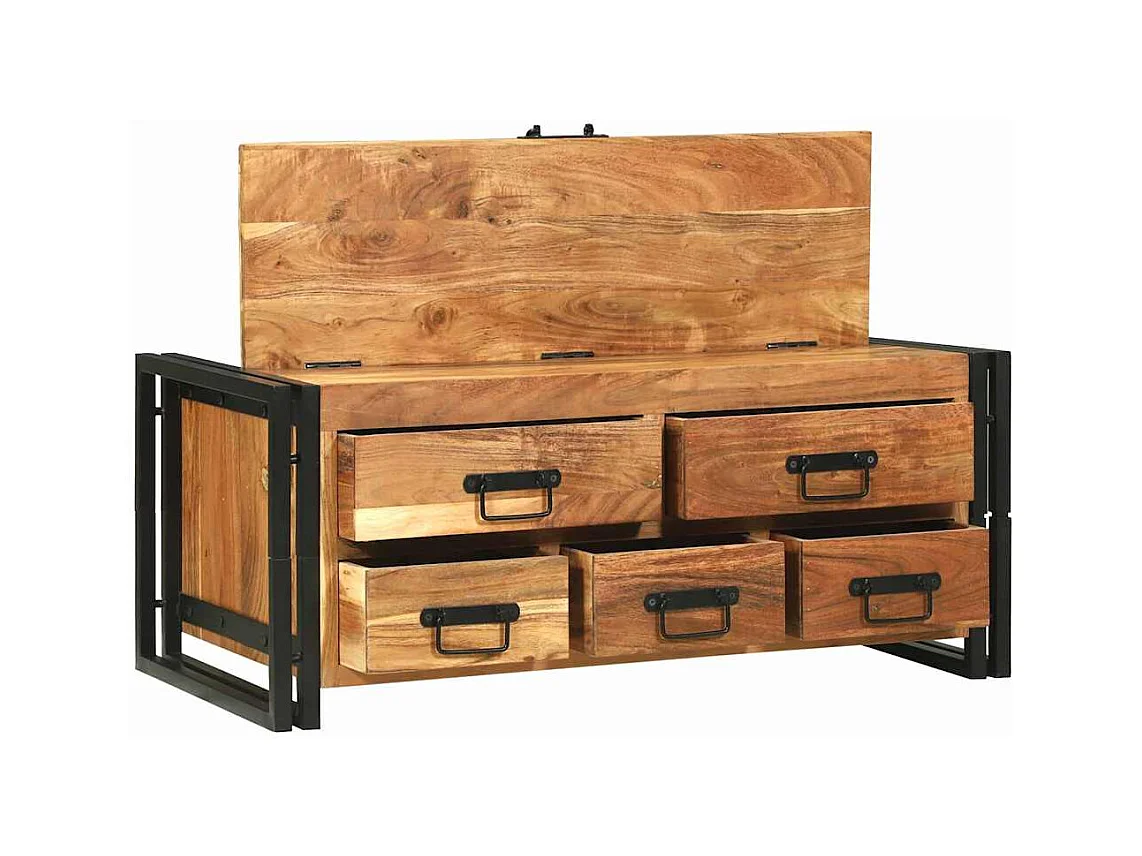 Table basse Marron 90 x 50 x 38 cm Bois d'acacia massif