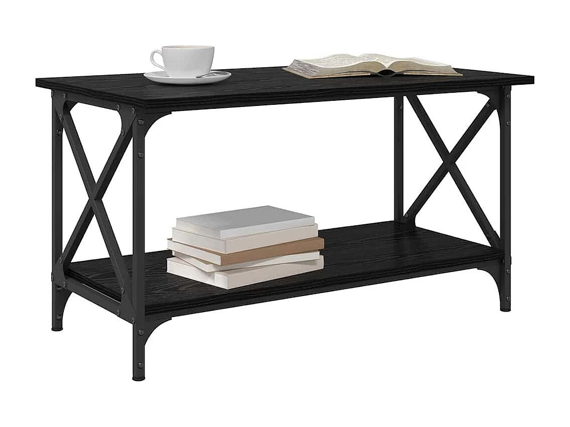 Mesa de centro Carvalho preto 80 x 45 x 45.5 cm