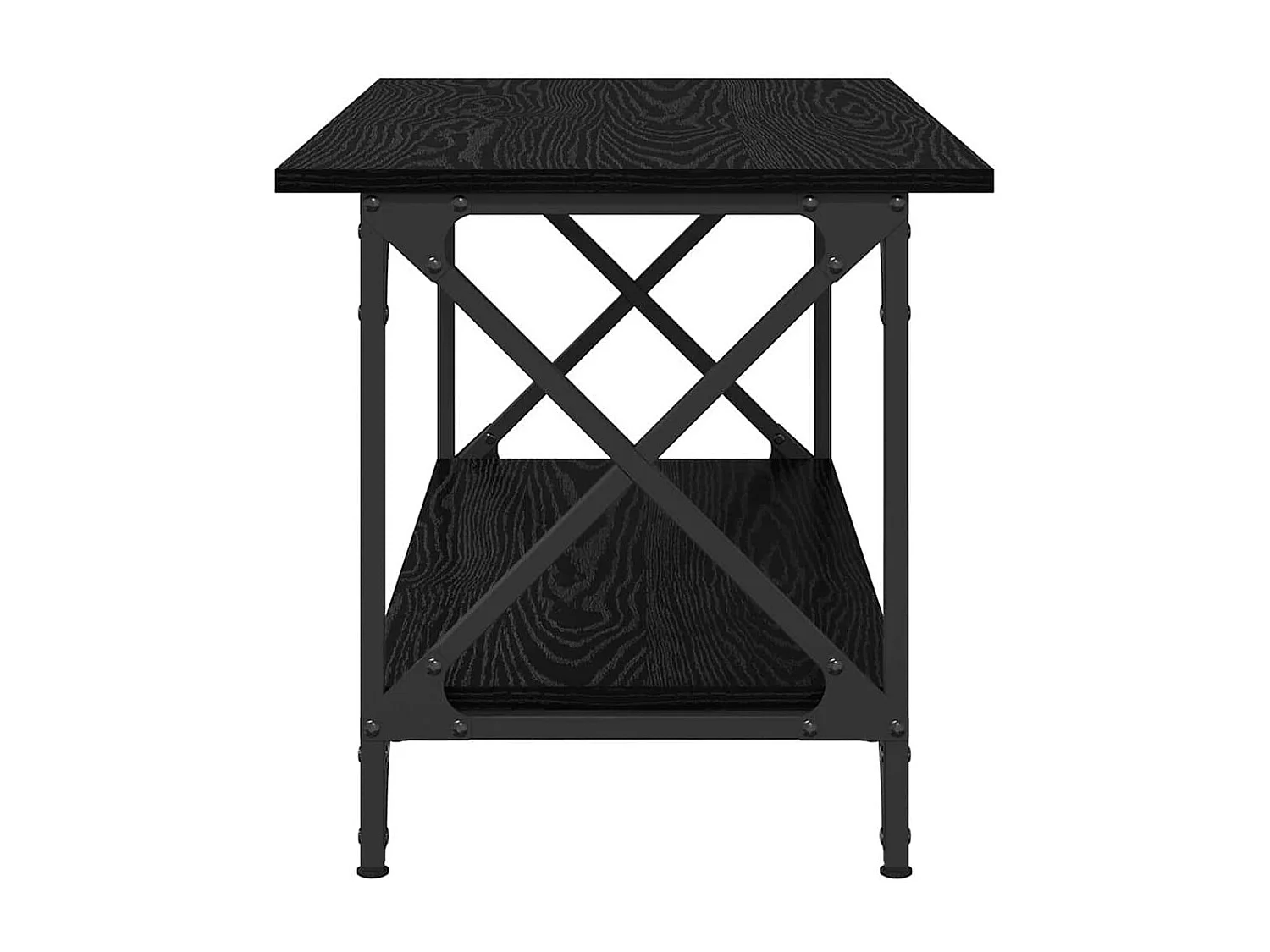 Mesa de centro Carvalho preto 80 x 45 x 45.5 cm