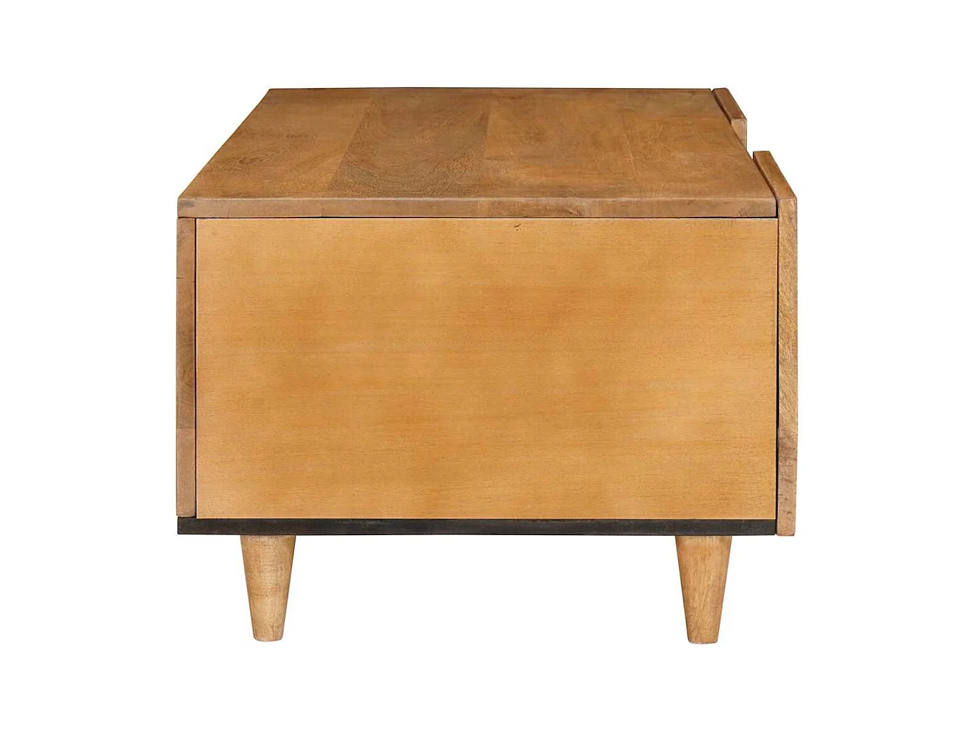 Table basse avec étagère Marron clair 100 x 54 x 40 cm