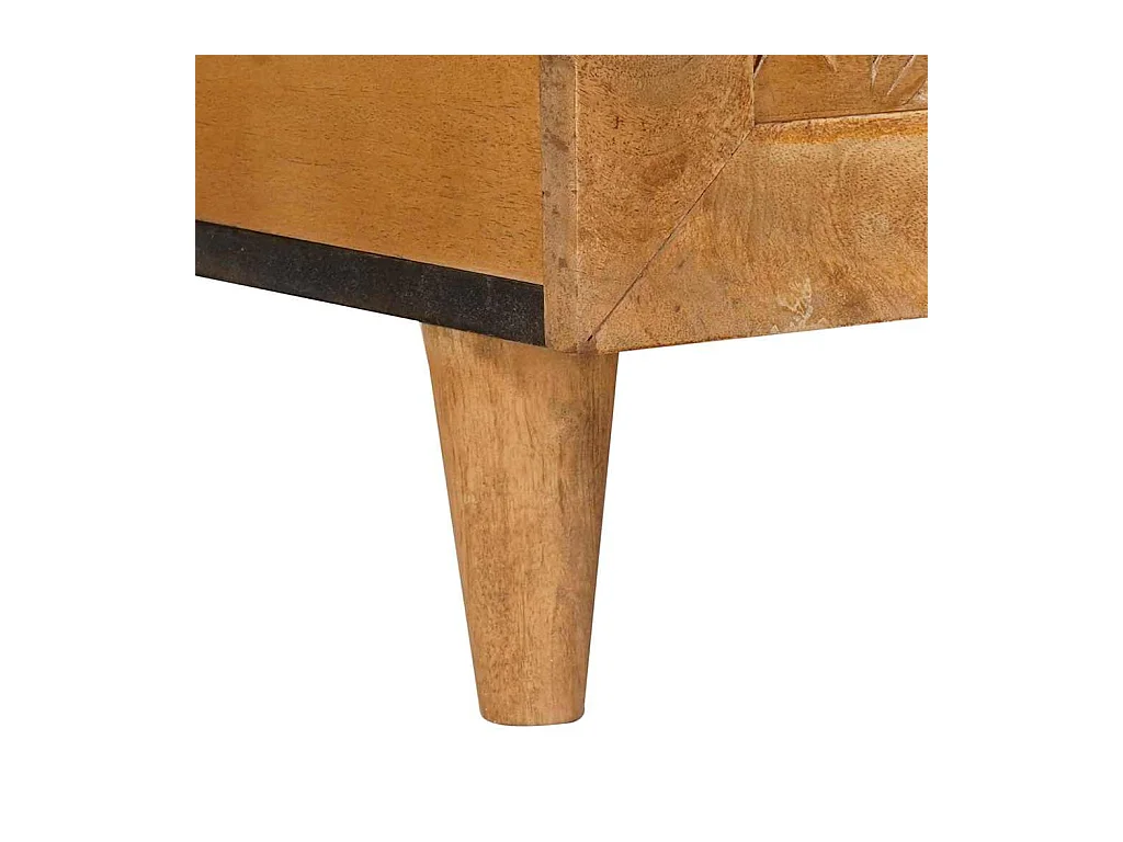 Table basse avec étagère Marron clair 100 x 54 x 40 cm