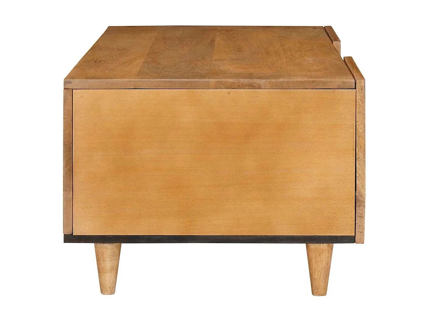 Mesa de centro com prateleira Castanho-claro 100 x 54 x 40 cm