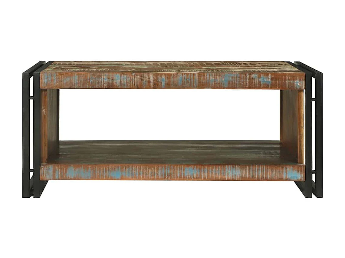 Table basse Marron 90 x 50 x 38 cm bois de récupération massif