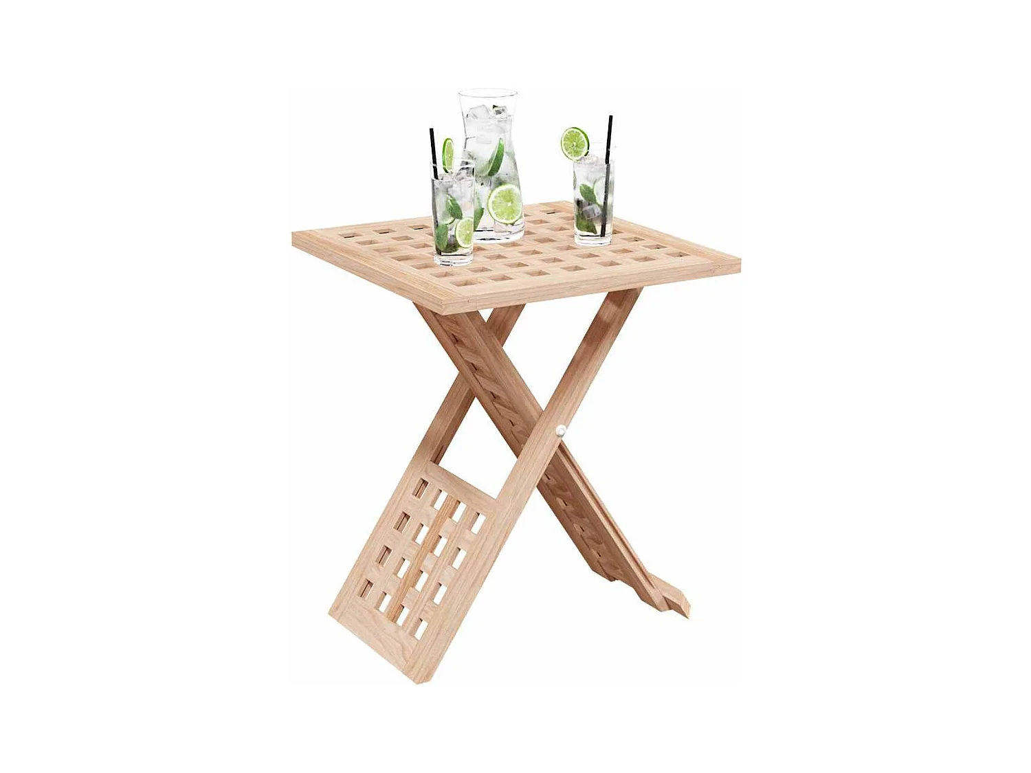 Table basse Marron 33 x 33 x 40.5 cm Bois massif de noyer