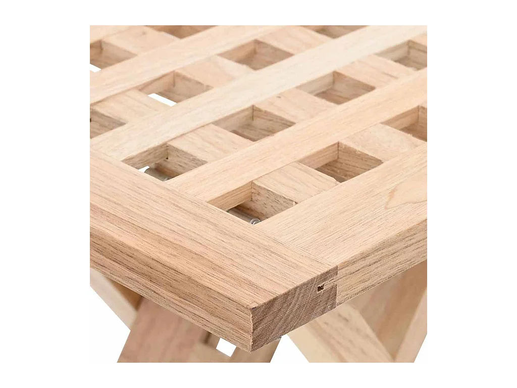 Table basse Marron 33 x 33 x 40.5 cm Bois massif de noyer