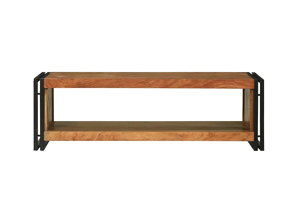 Mesa de Café Marrón 120 x 50 x 38 cm madera maciza de acacia