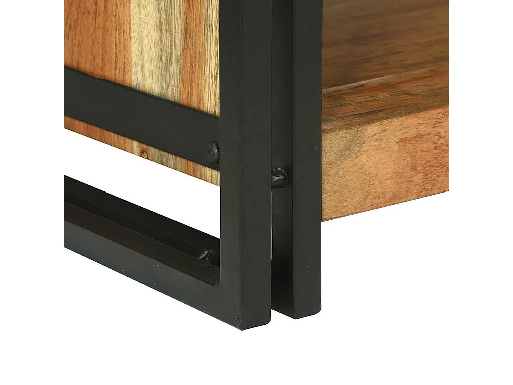 Mesa de Café Marrón 120 x 50 x 38 cm madera maciza de acacia