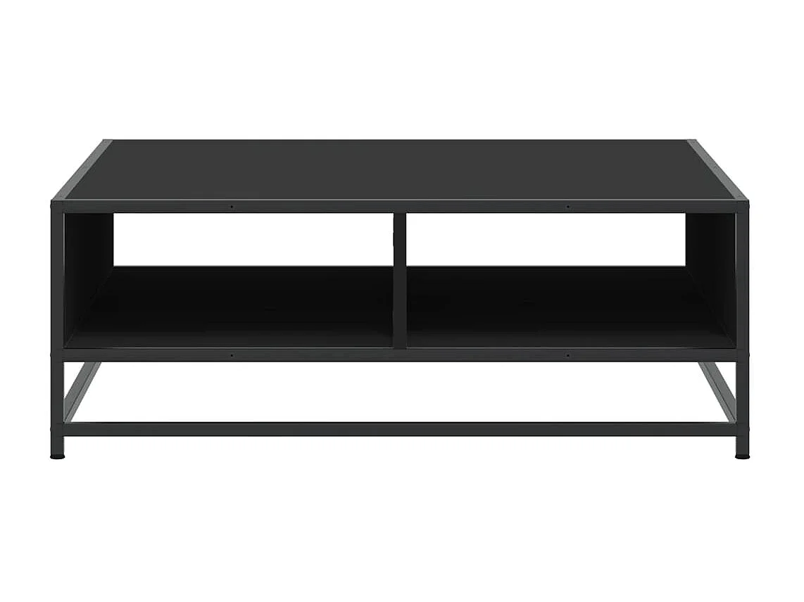 Mesa de centro 80x80x30 cm derivados de madeira/metal preto