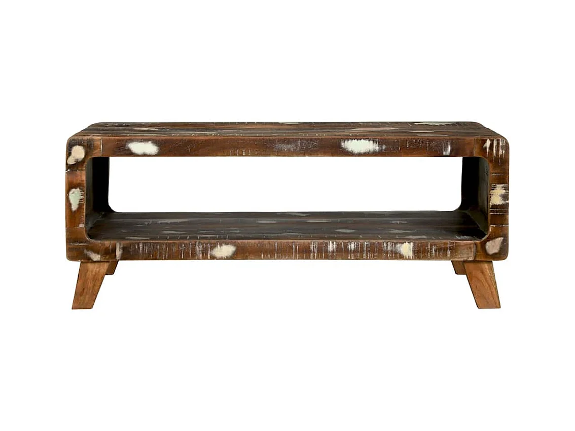 Table basse 90 x 50 x 35 cm bois de récupération massif
