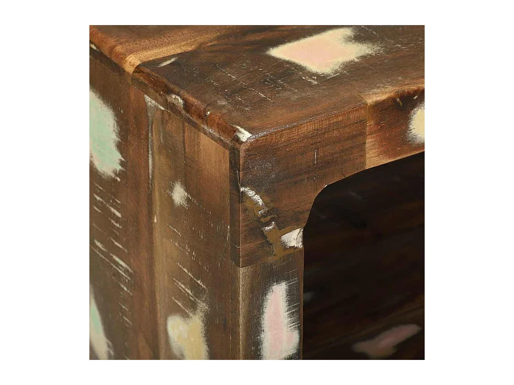 Table basse 90 x 50 x 35 cm bois de récupération massif