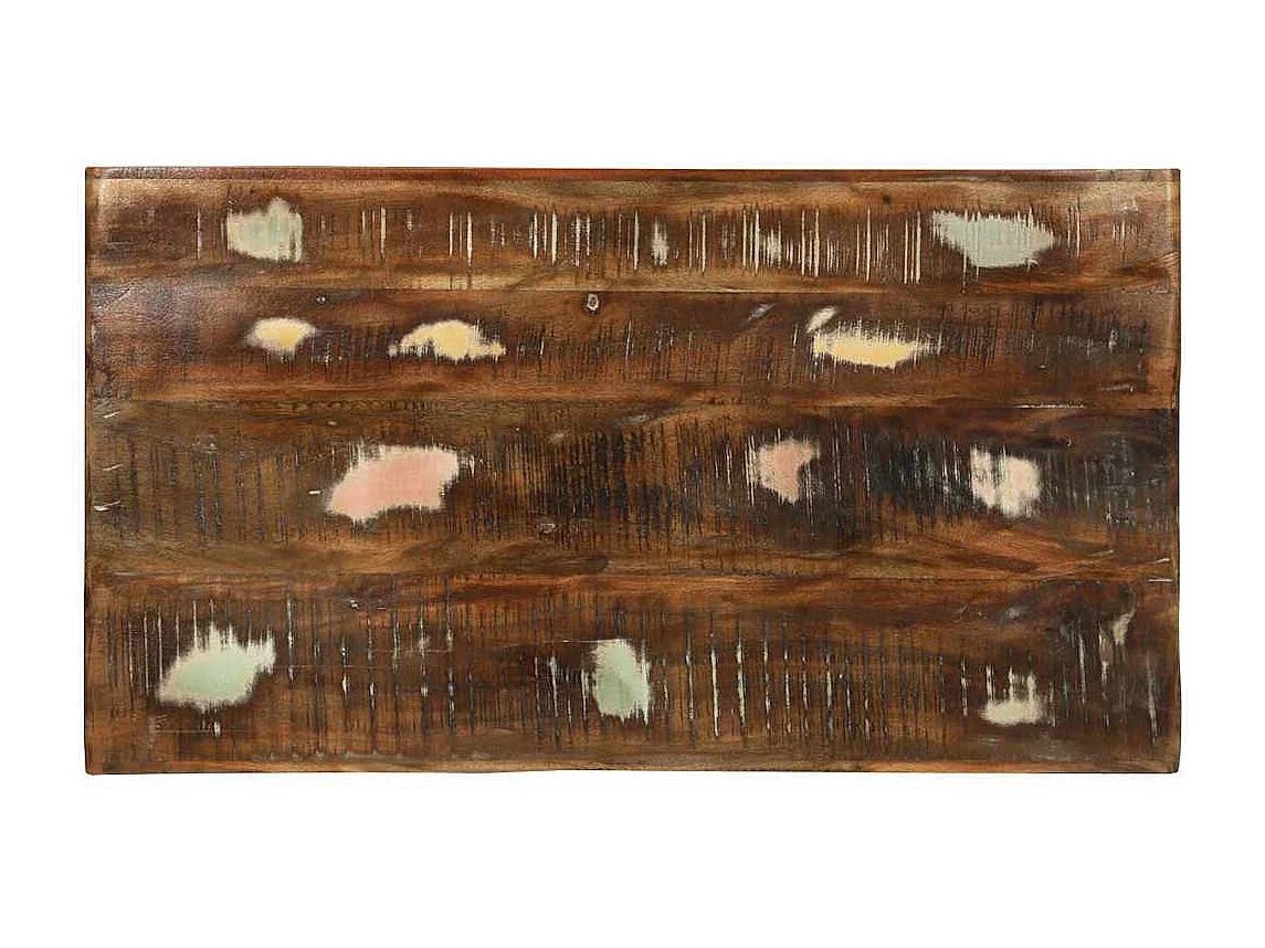 Mesa de Café Multicolor 90 x 50 x 35 cm madera maciza reciclada