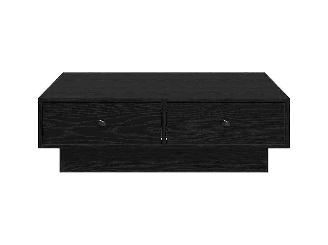 Table basse Chêne noir 90 x 90 x 28 cm Bois d'ingénierie