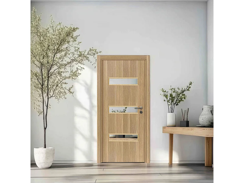 Bloc porte pose fin de chantier April , H.204 x l.73 cm