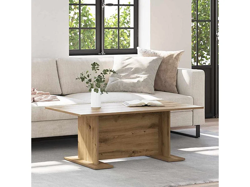 Table basse chêne artisanal 103,5 x 60 x 40 cm