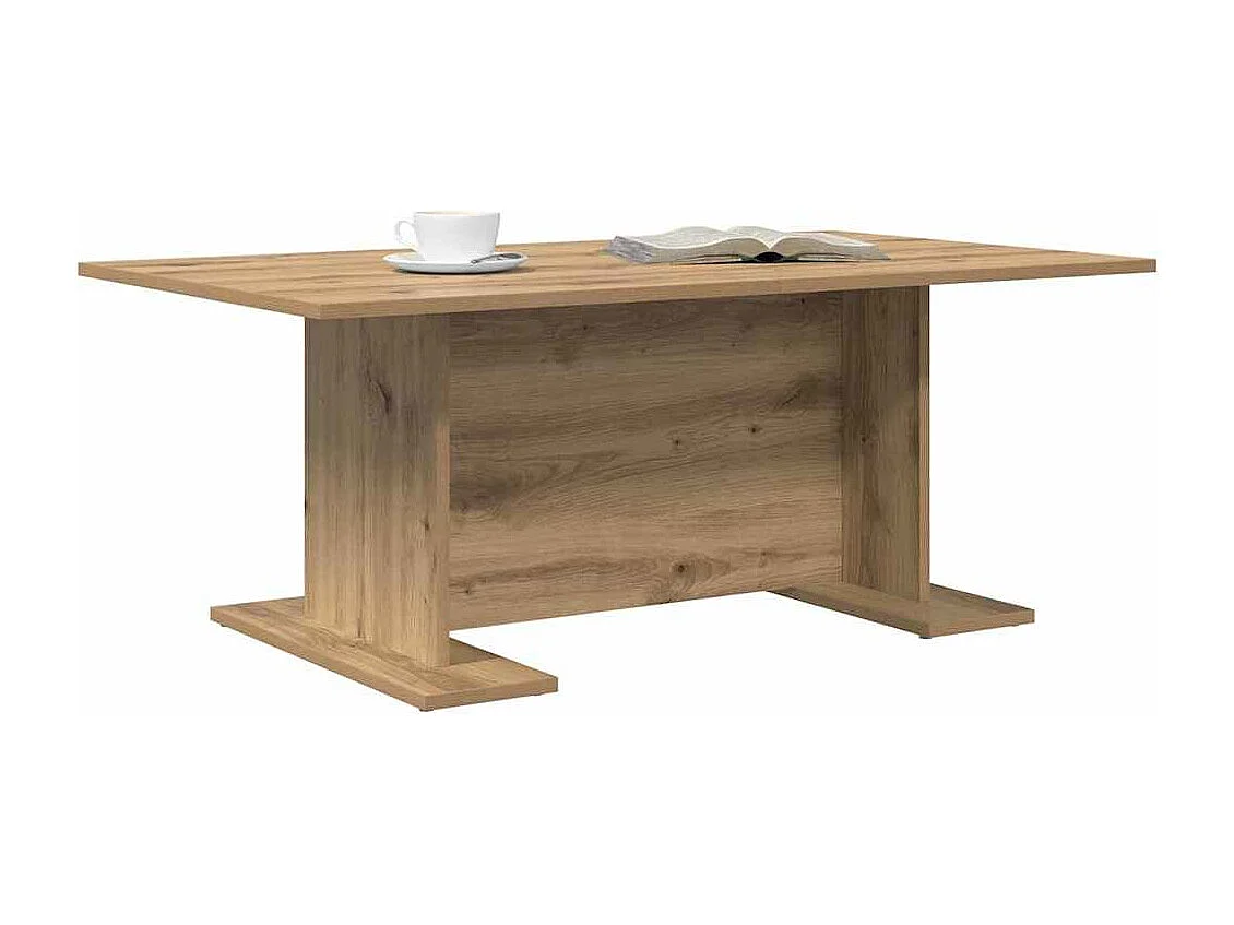 Table basse chêne artisanal 103,5 x 60 x 40 cm