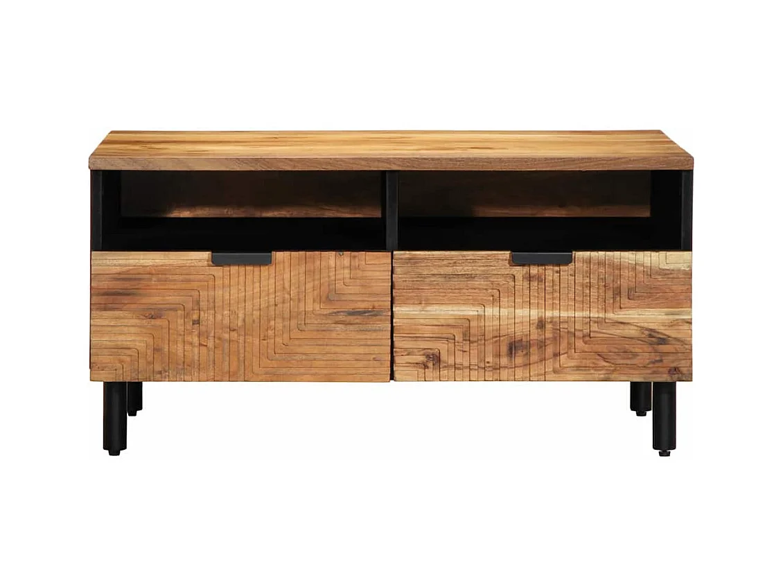 Table basse Marron 80 x 54 x 40 cm Bois d'acacia massif