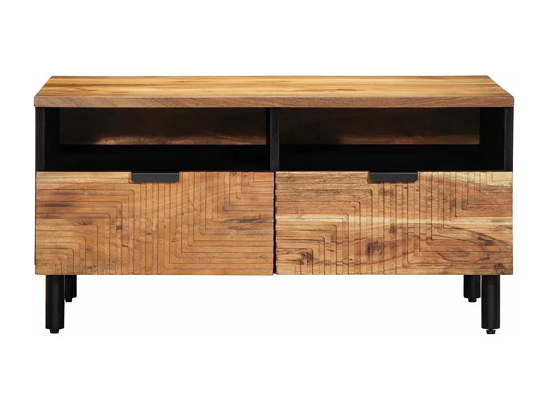 Table basse Marron 80 x 54 x 40 cm Bois d'acacia massif