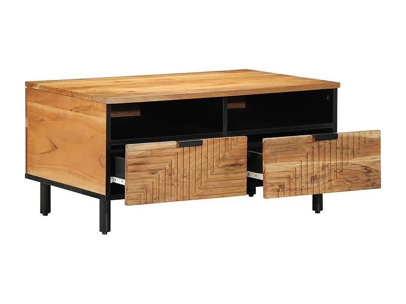 Table basse Marron 80 x 54 x 40 cm Bois d'acacia massif