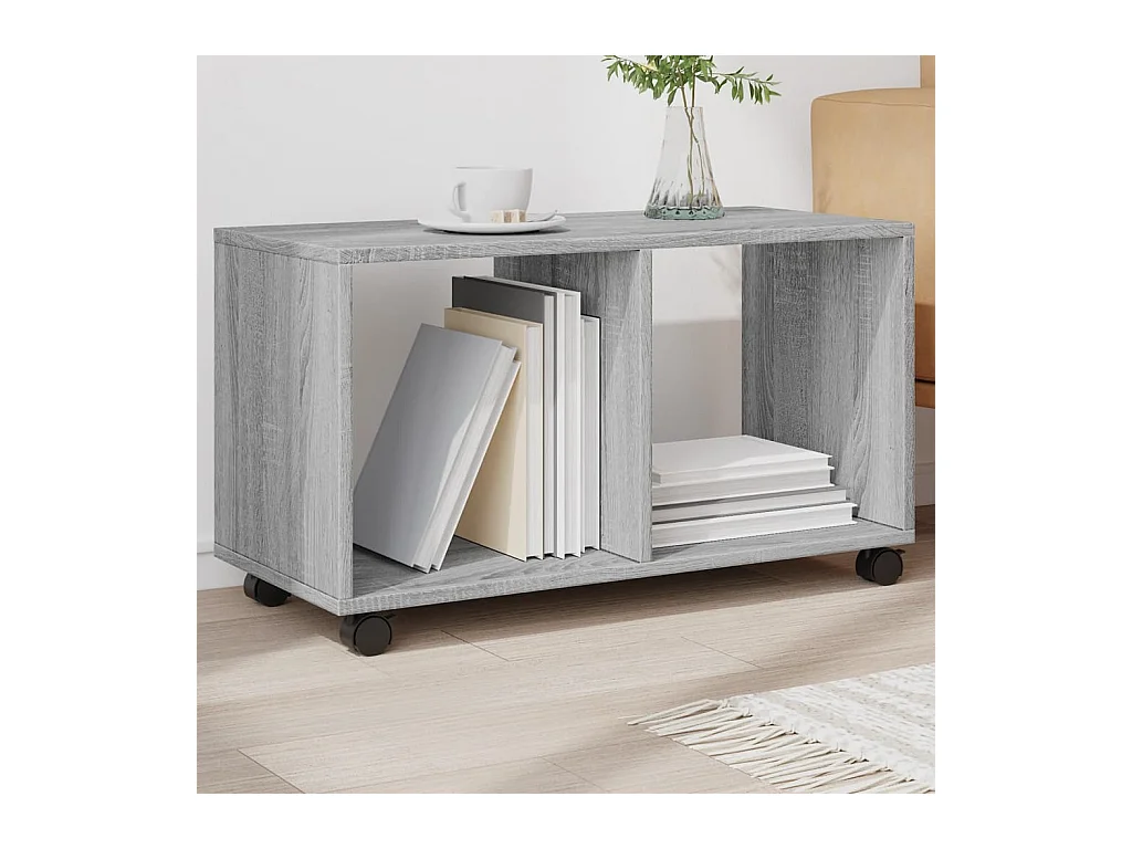 Table basse sonoma gris 72x33x42,5 cm bois d'ingénierie