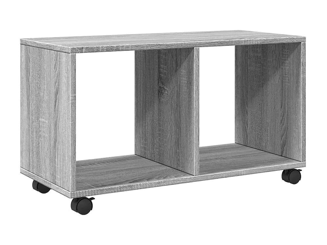 Rolkast 72x33x42,5 cm bewerkt hout grijs sonoma eikenkleurig