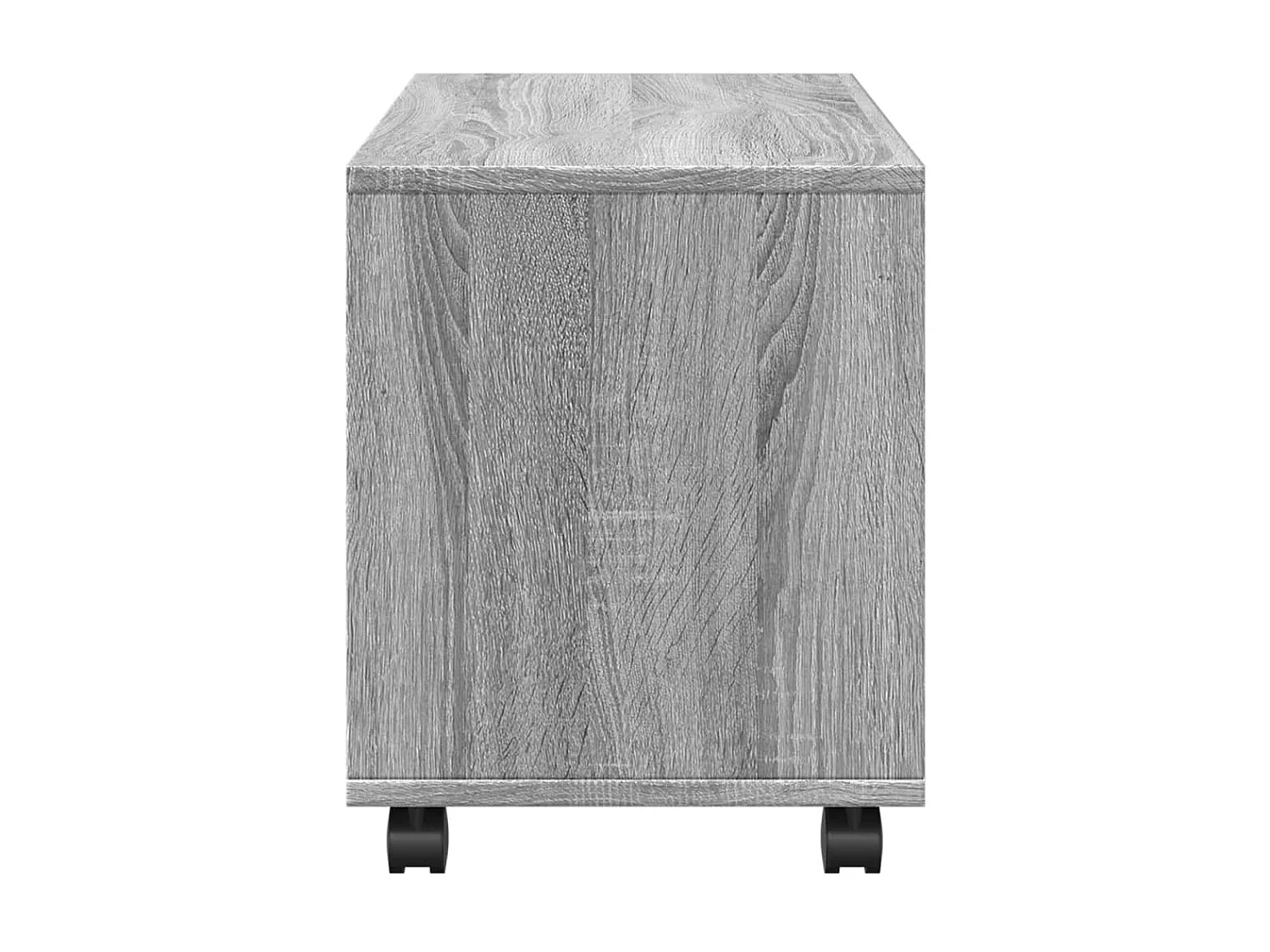 Rolkast 72x33x42,5 cm bewerkt hout grijs sonoma eikenkleurig