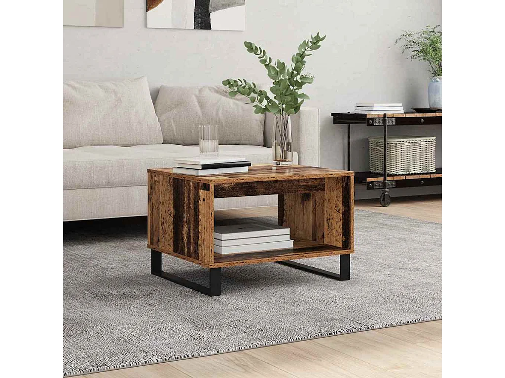 Mesa de Café Madera vieja 60 x 50 x 40 cm Madera contrachapada