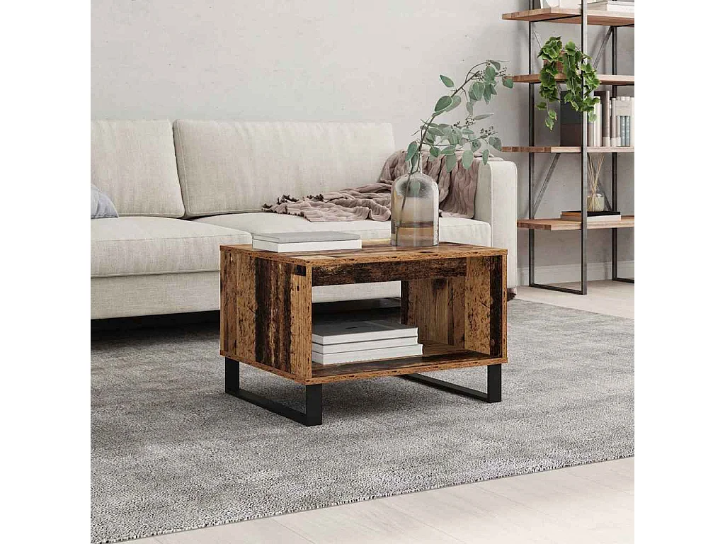Mesa de Café Madera vieja 60 x 50 x 40 cm Madera contrachapada