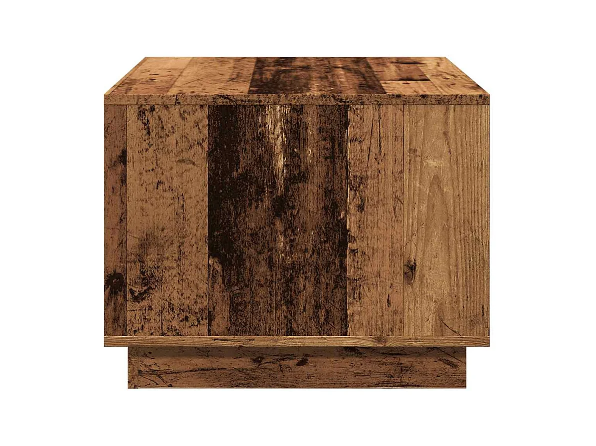 Table basse vieux bois 55x55x42 cm bois d'ingénierie