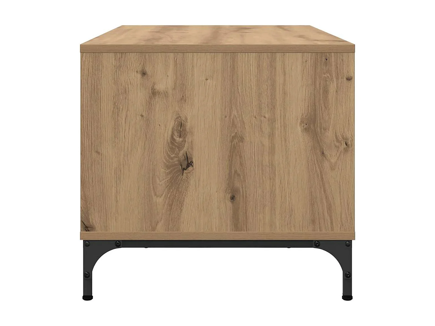 Table basse chêne artisanal 90 x 49 x 46 cm Bois d'ingénierie