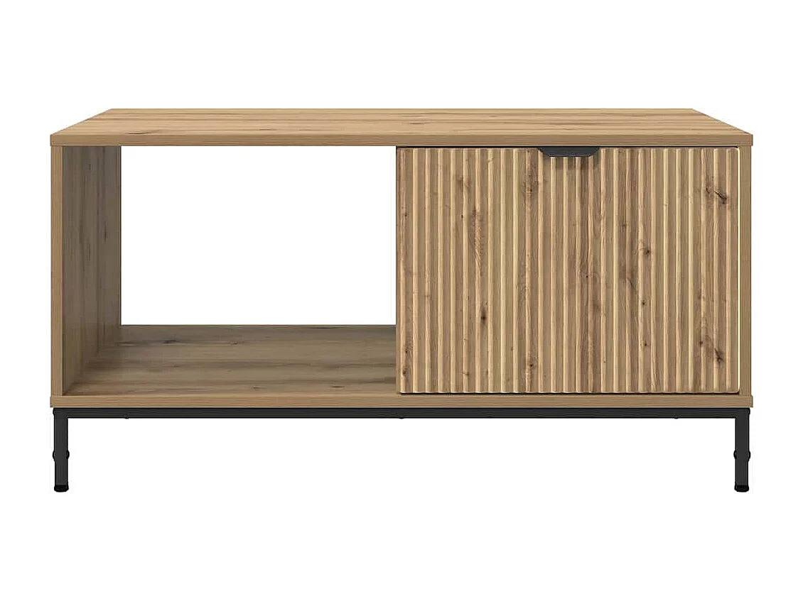 Mesa de Café Roble artisan 90 x 49 x 46 cm Madera contrachapada