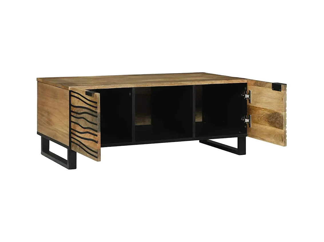 Table basse Marron et Noir 100 x 54 x 40 cm