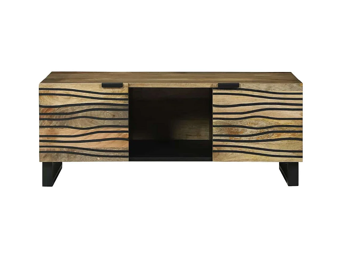 Table basse Marron et Noir 100 x 54 x 40 cm