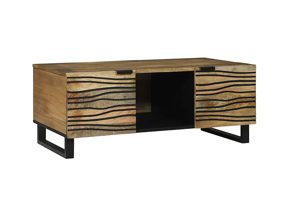 Salontafel Bruin en Zwart 100 x 54 x 40 cm