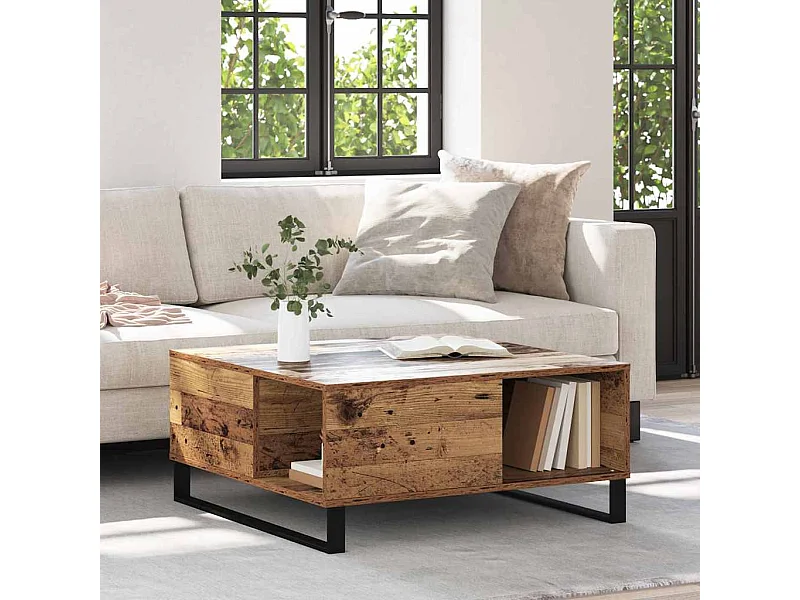 Mesa de Café Madera vieja 80 x 80 x 36.5 cm