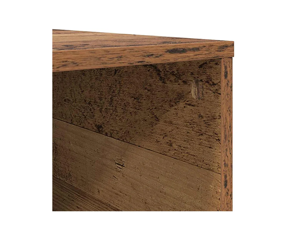 Table basse Bois ancien 80 x 80 x 36,5 cm Bois d'ingénierie