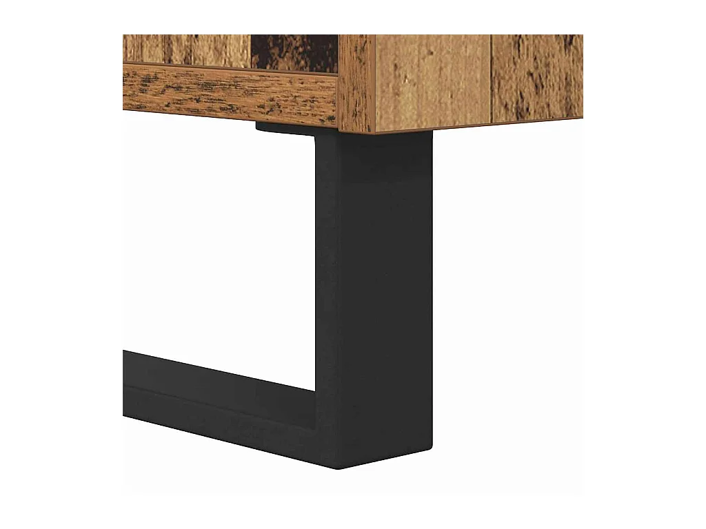 Table basse Bois ancien 80 x 80 x 36,5 cm Bois d'ingénierie