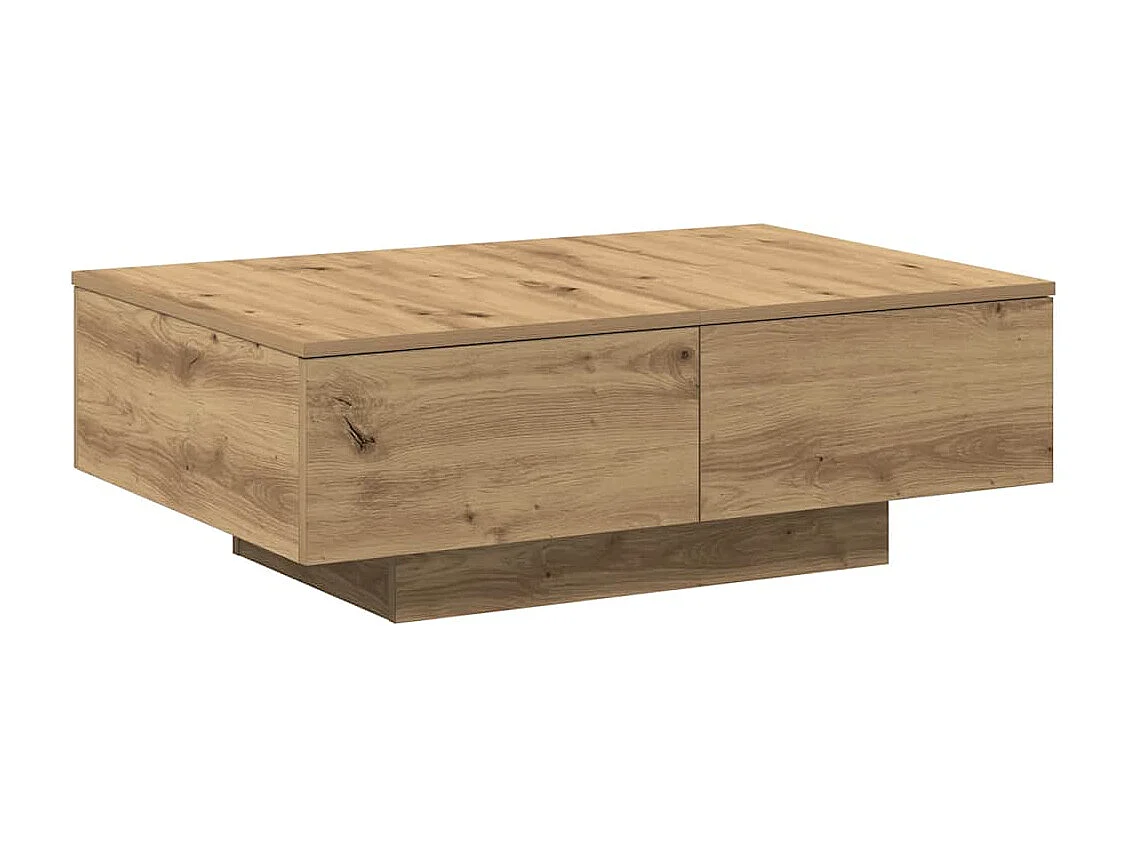 Mesa de centro 90x60x31 cm deriv. madeira carvalho artisiano