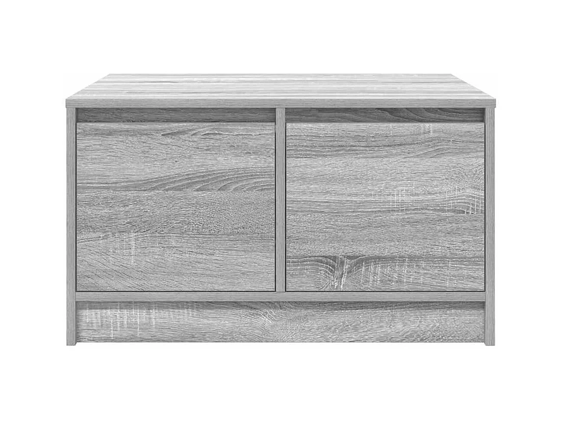 Mesa de centro con cajones Sonoma gris 70,5x70x40 cm