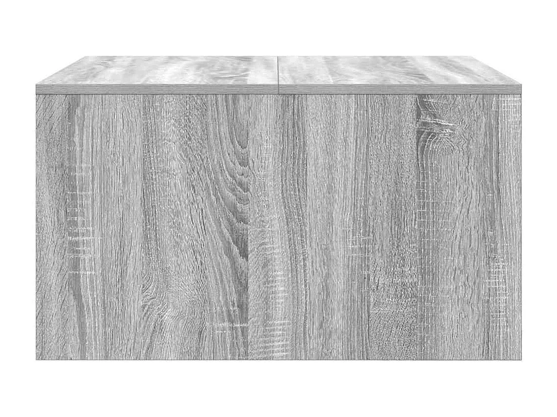 Mesa de centro com gavetas 70,5x70x40 cm sonoma cinzento