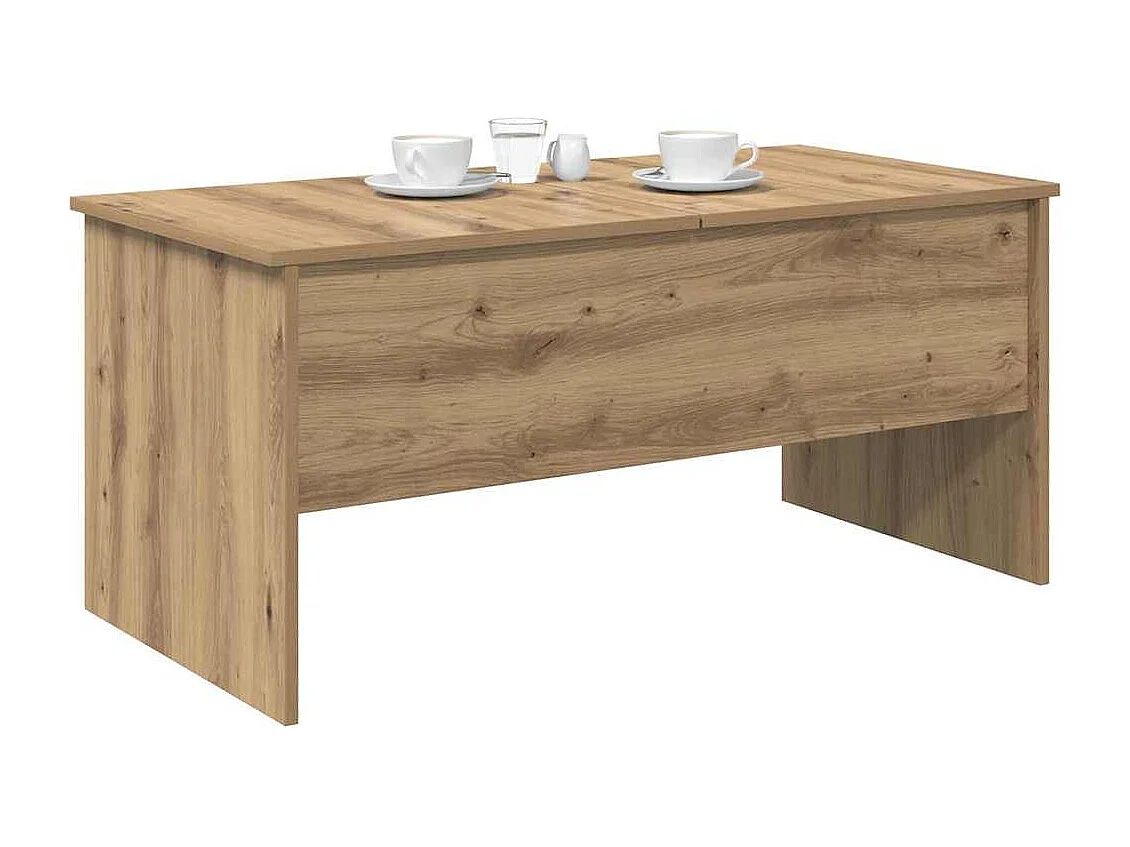 Salontafel artisanaal eikenkleurig 102 x 50,5 x 46,5 cm